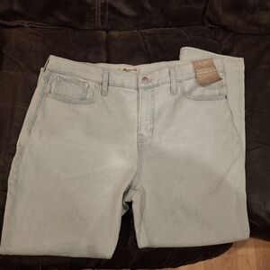 Madewell Women's Straight Leg Jeans - Light Blue